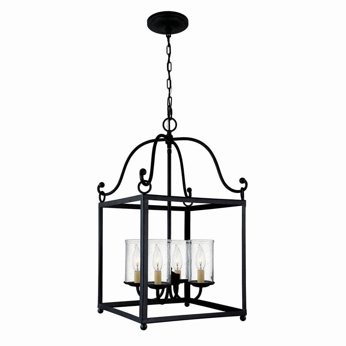 Feiss Declaration 4 Light Antique Iron Ceiling Pendant white ceiling lamp