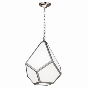 Feiss Diamond Medium Nickel Pendant Ceiling Light soft glow ceiling light