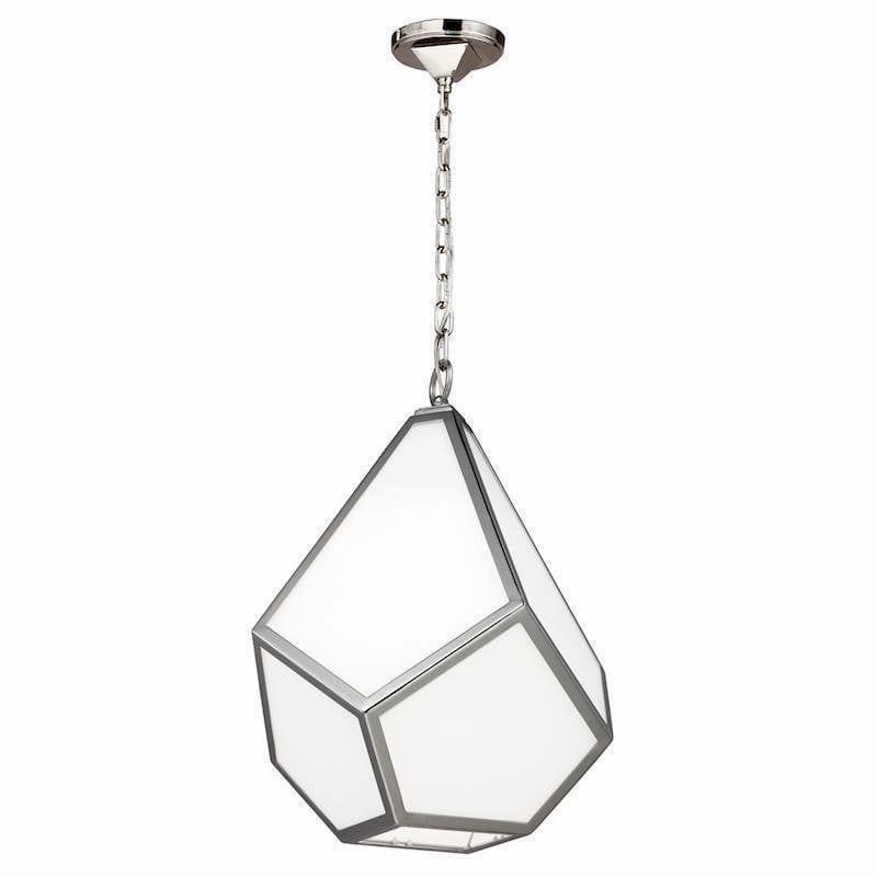 Feiss Diamond Medium Nickel Pendant Ceiling Light ambient ceiling fixture