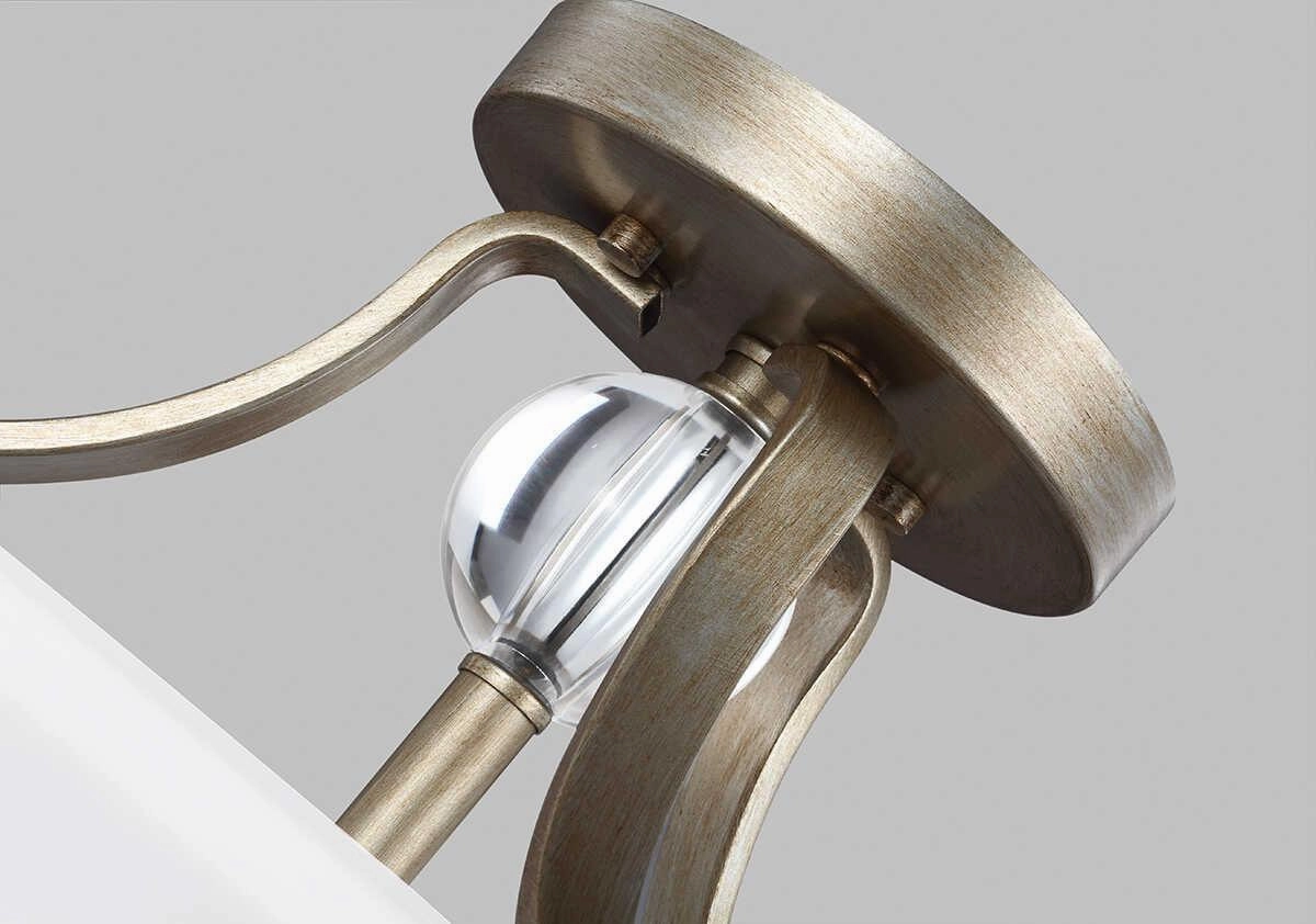 Feiss Evington 2 Light Semi-Flush Gold Ceiling Light