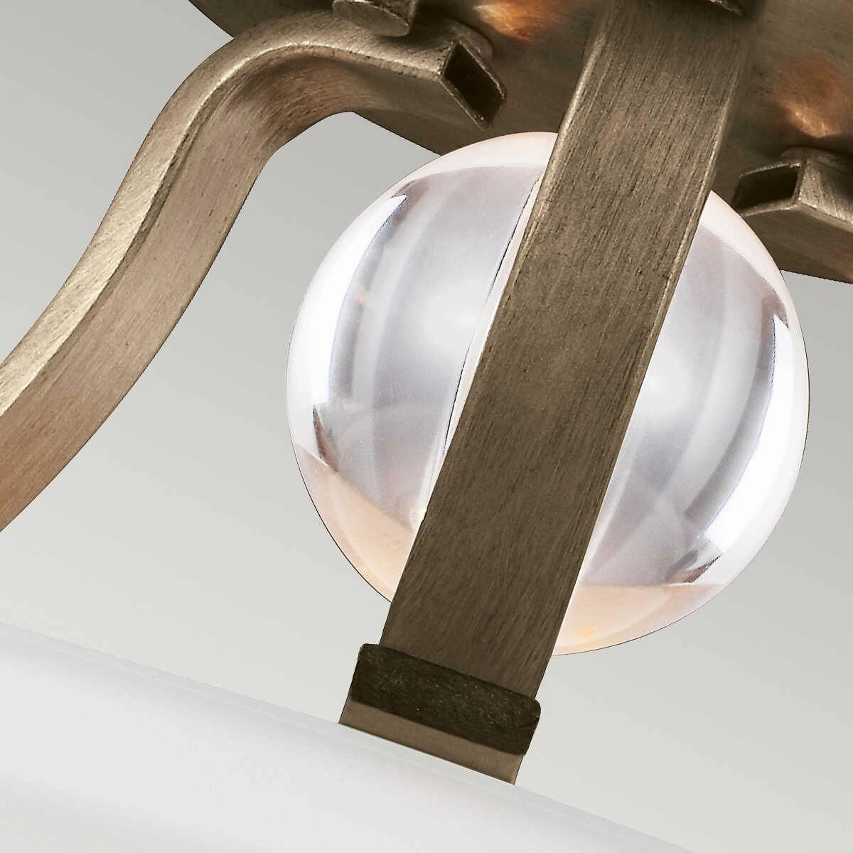 Feiss Evington 2 Light Semi-Flush Gold Ceiling Light