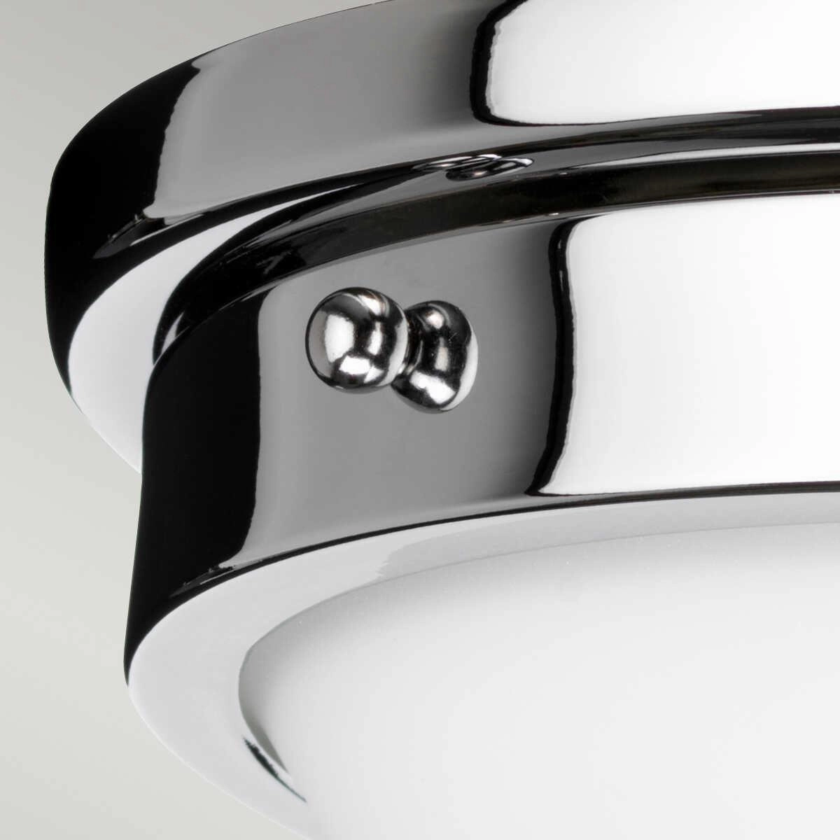 Feiss Gravity 2 Light Flush Polished Chrome Ceiling Light