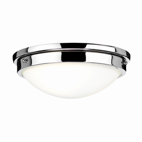 Feiss Gravity 2 Light Flush Polished Chrome Ceiling Light ambient ceiling fixture