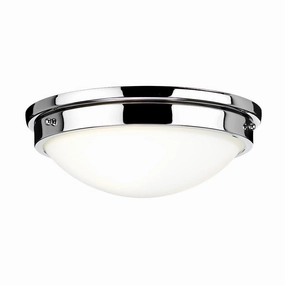 Feiss Gravity 2 Light Flush Polished Chrome Ceiling Light white ceiling lamp