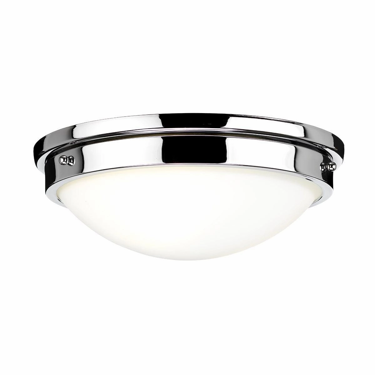 Feiss Gravity 2 Light Flush Polished Chrome Ceiling Light ambient ceiling fixture