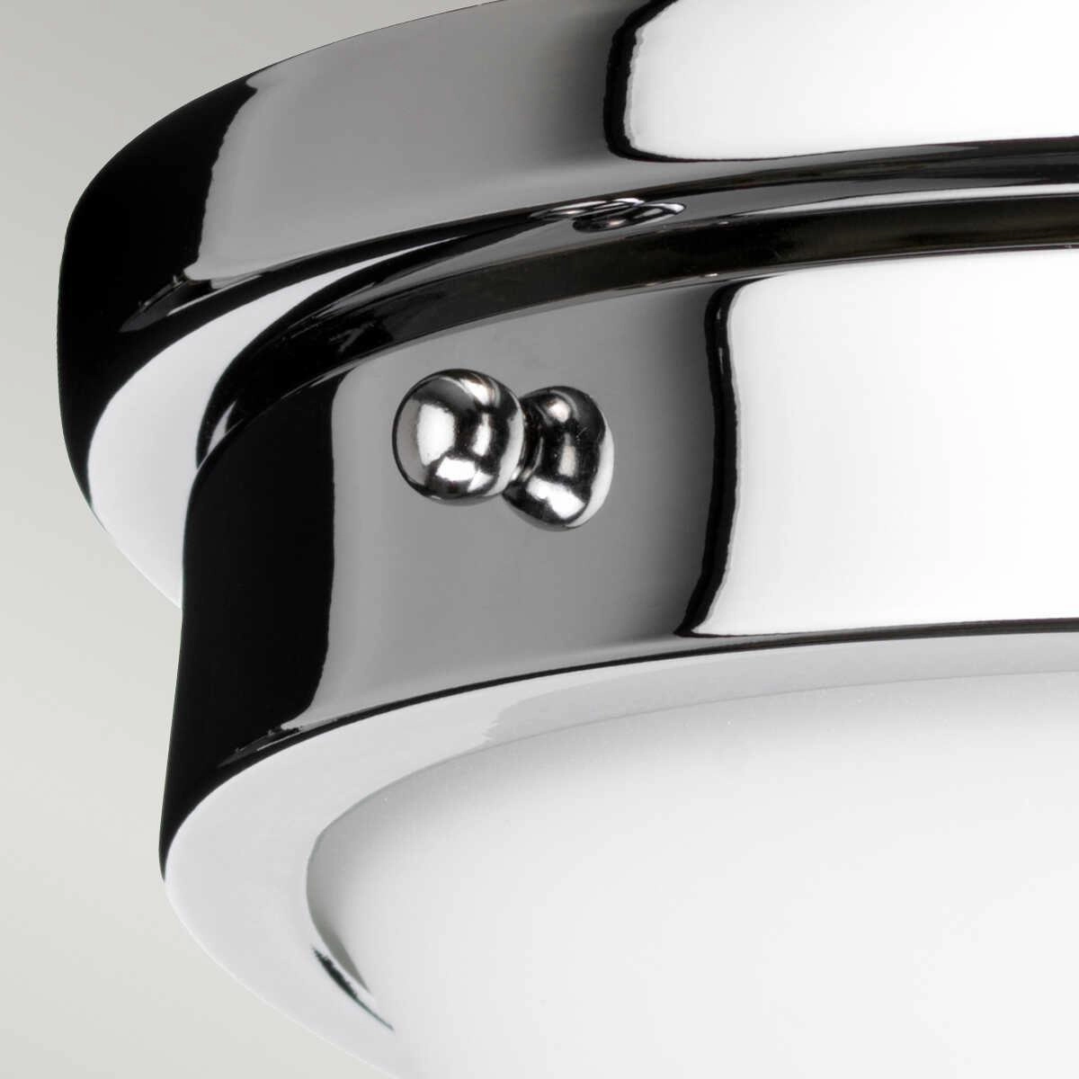 Feiss Gravity 2 Light Flush Polished Chrome Ceiling Light
