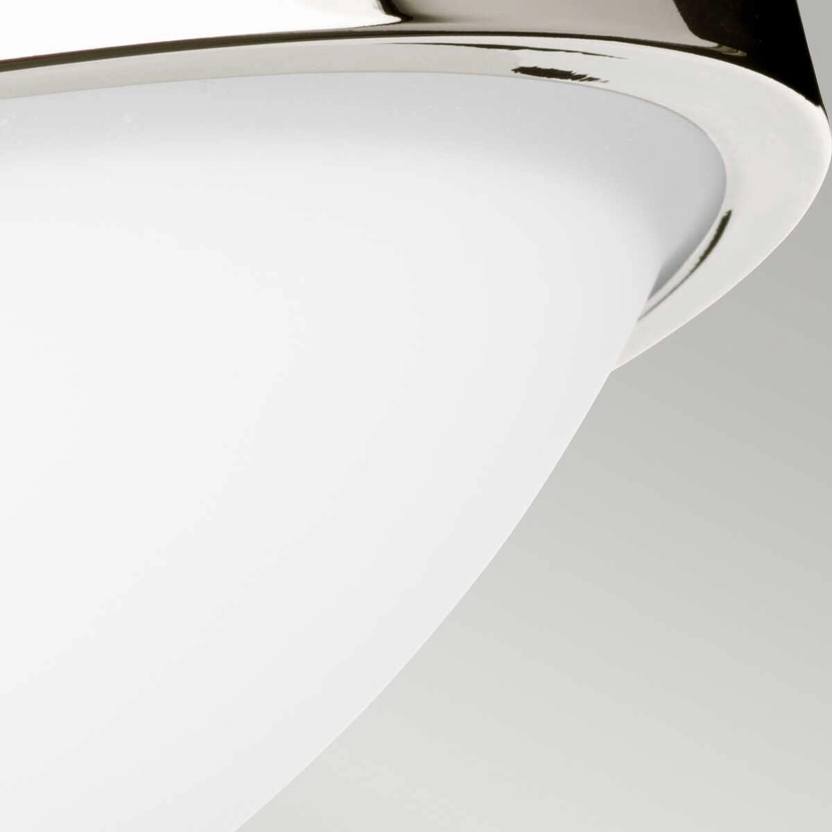 Feiss Gravity 2 Light Flush Polished Nickel Ceiling Light