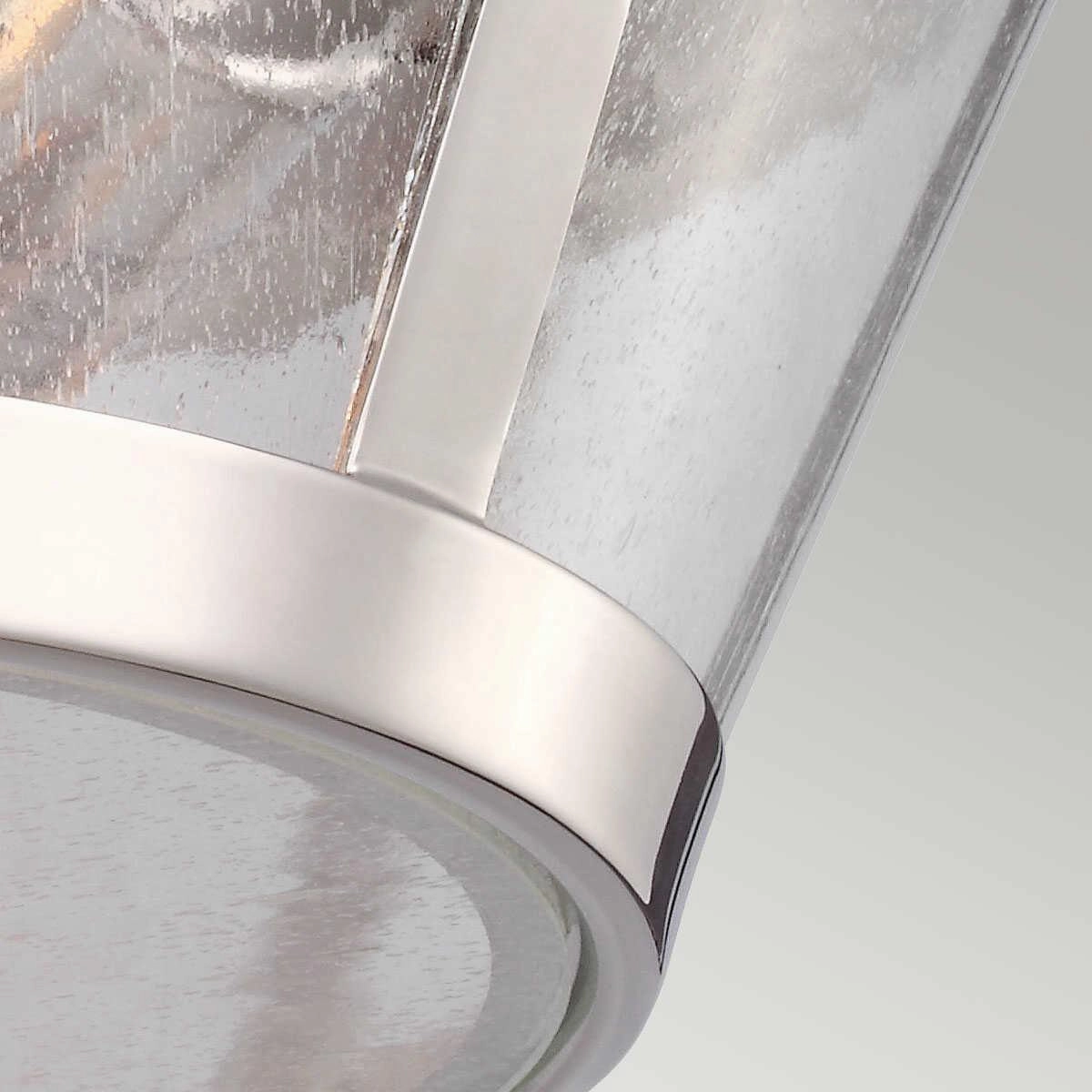 Feiss Harrow Flush Polished Nickel Ceiling Light