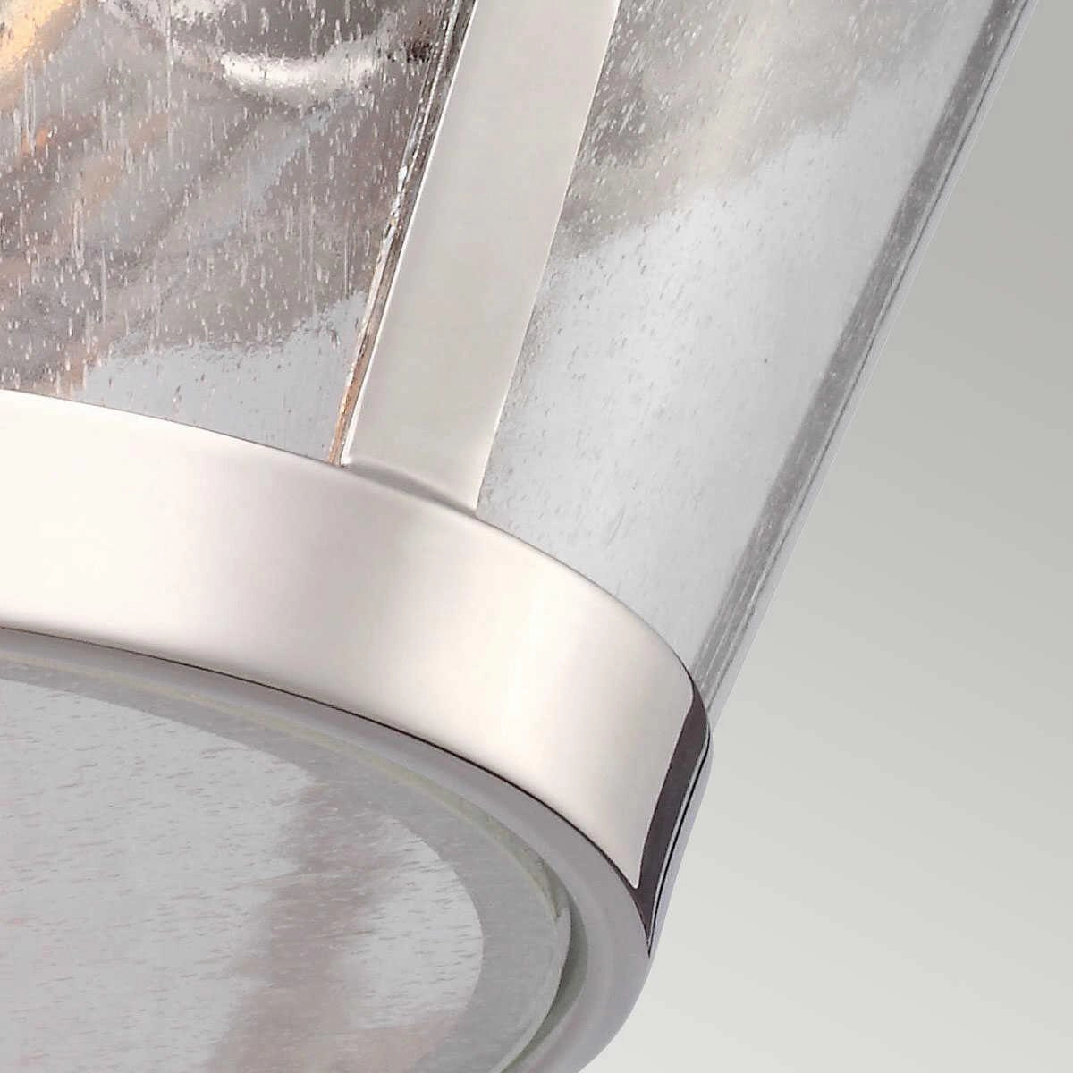 Feiss Harrow Flush Polished Nickel Ceiling Light