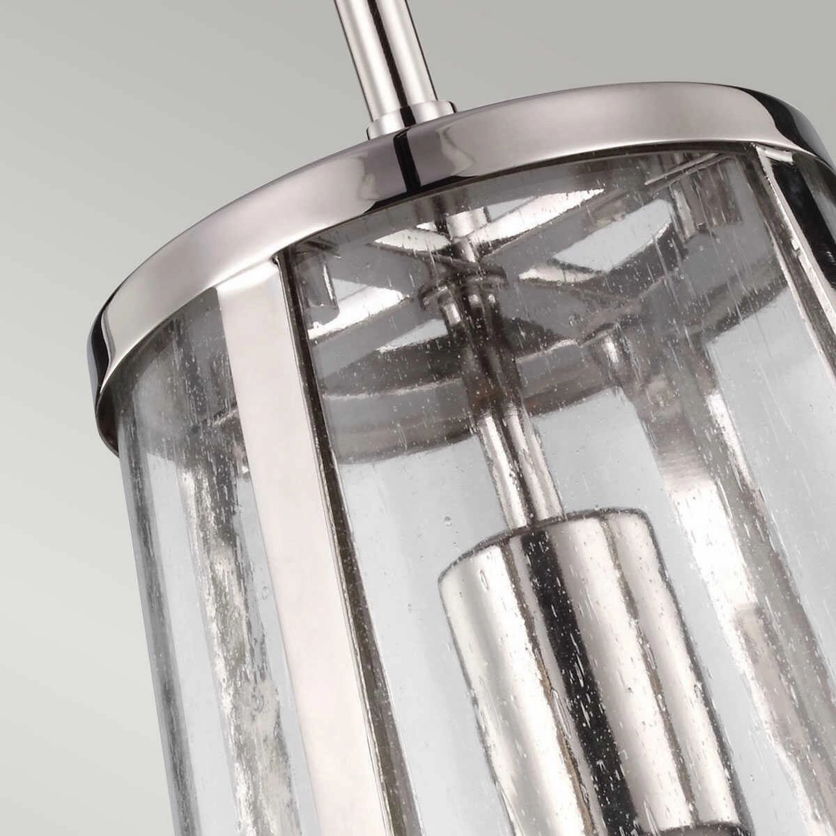 Feiss Harrow Small Ceiling Lantern - 1 Light Nickel
