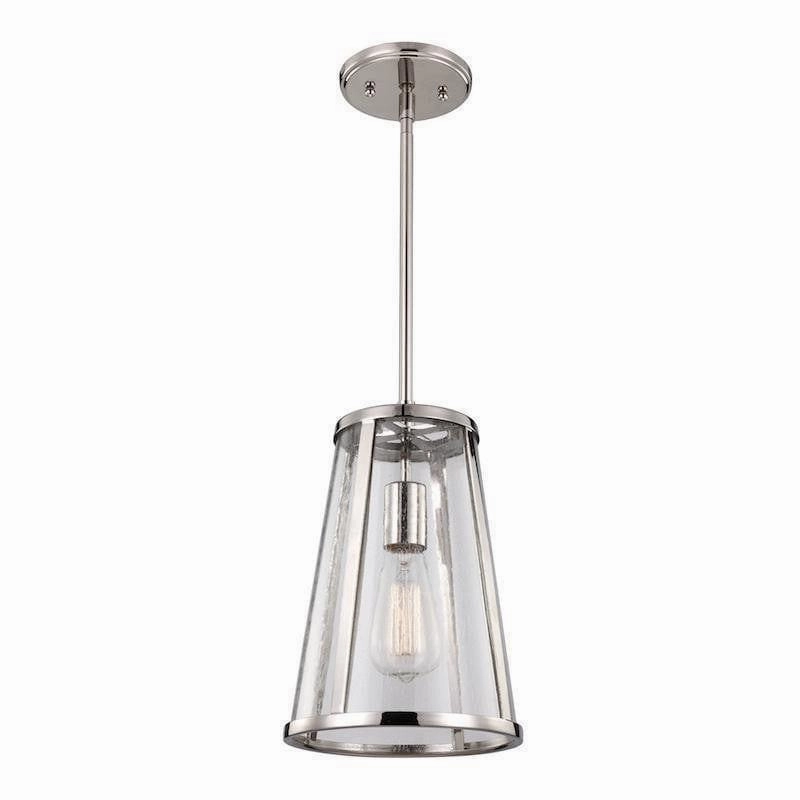 Feiss Harrow Small Ceiling Lantern - 1 Light Nickel soft glow ceiling light