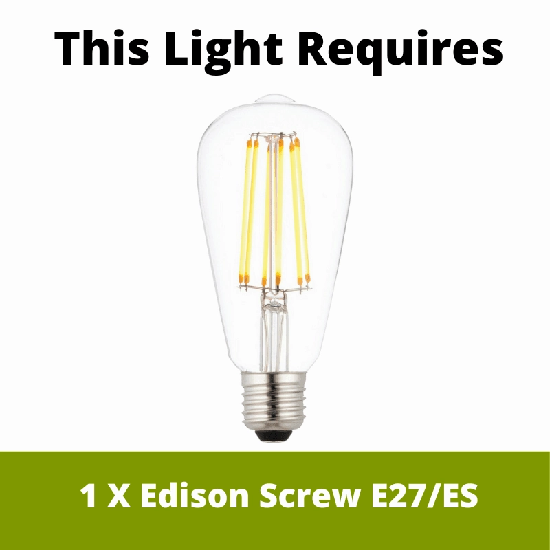 Feiss Harrow Small Ceiling Lantern - 1 Light Nickel