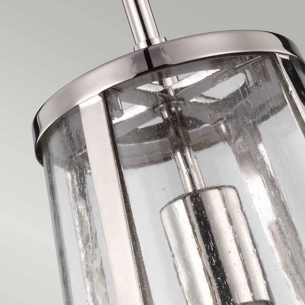 Feiss Harrow Small Ceiling Lantern - 1 Light Nickel