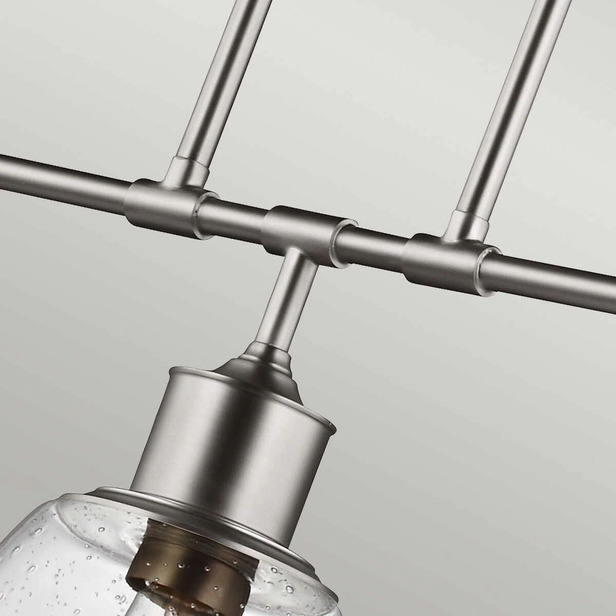 Feiss Hobson 3 Light Island Pendant Satin Nickel