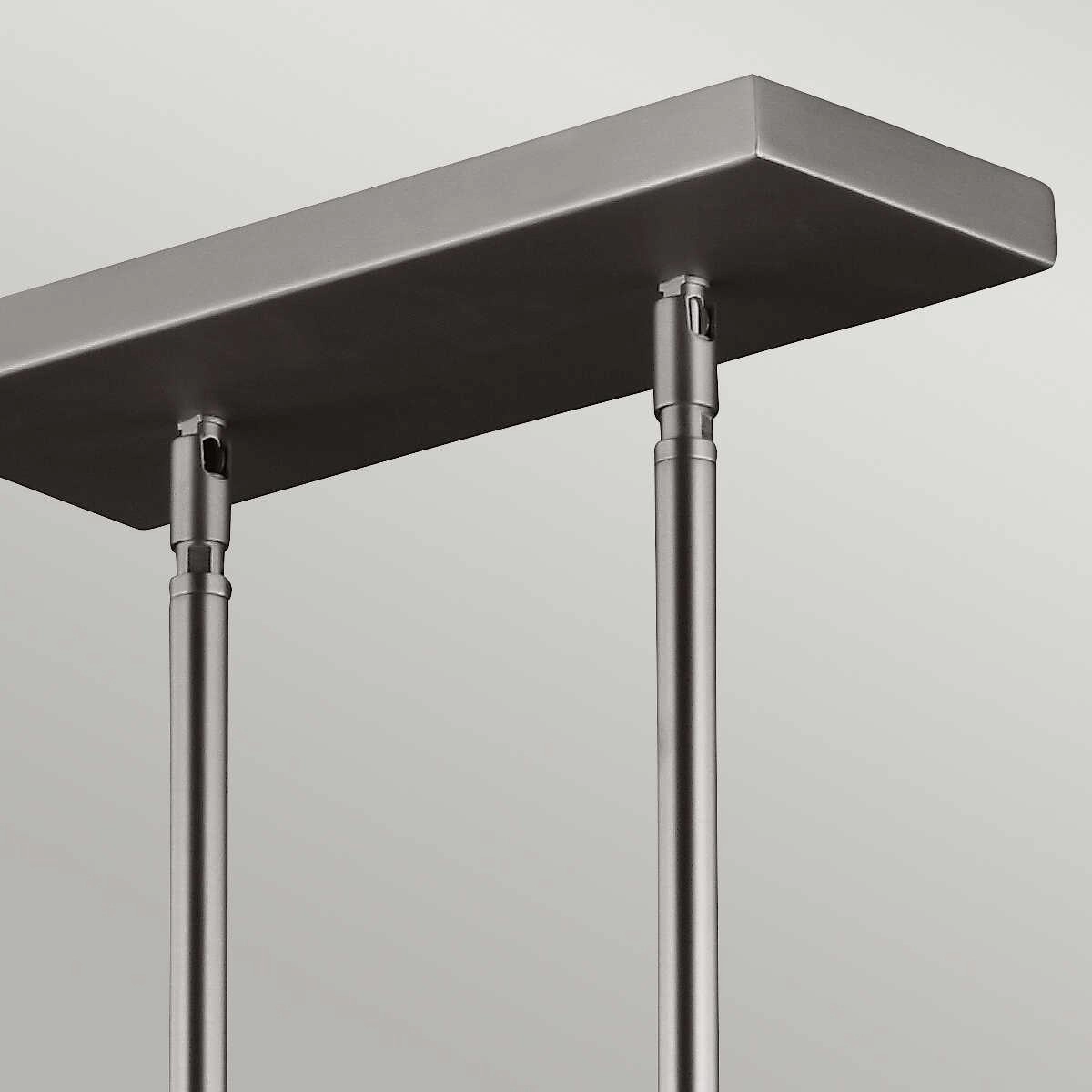 Feiss Hobson 3 Light Island Pendant Satin Nickel