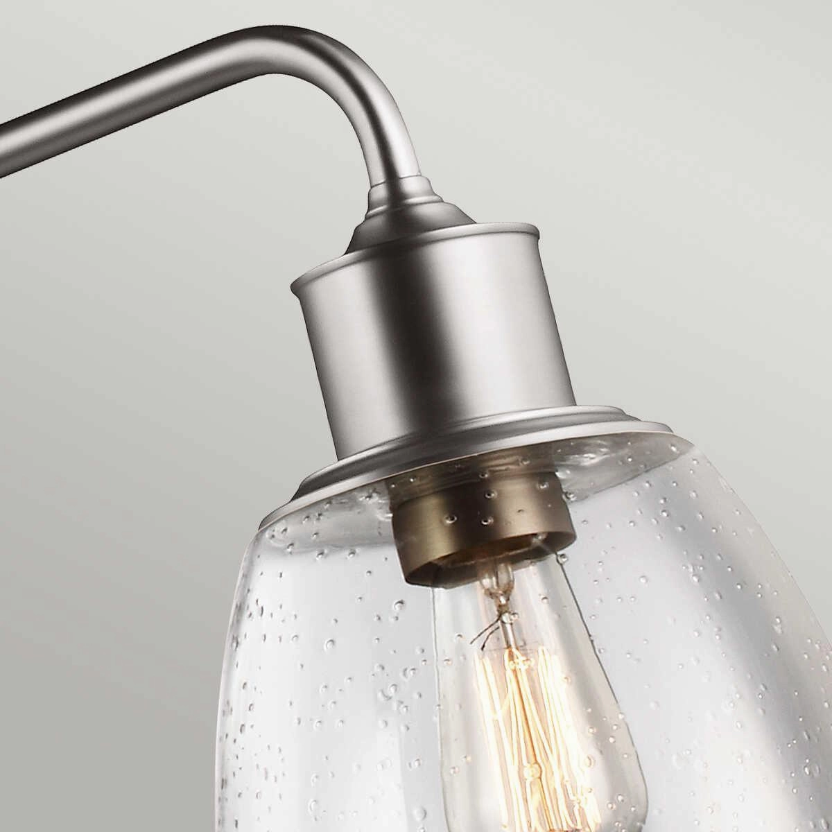 Feiss Hobson 3 Light Island Pendant Satin Nickel