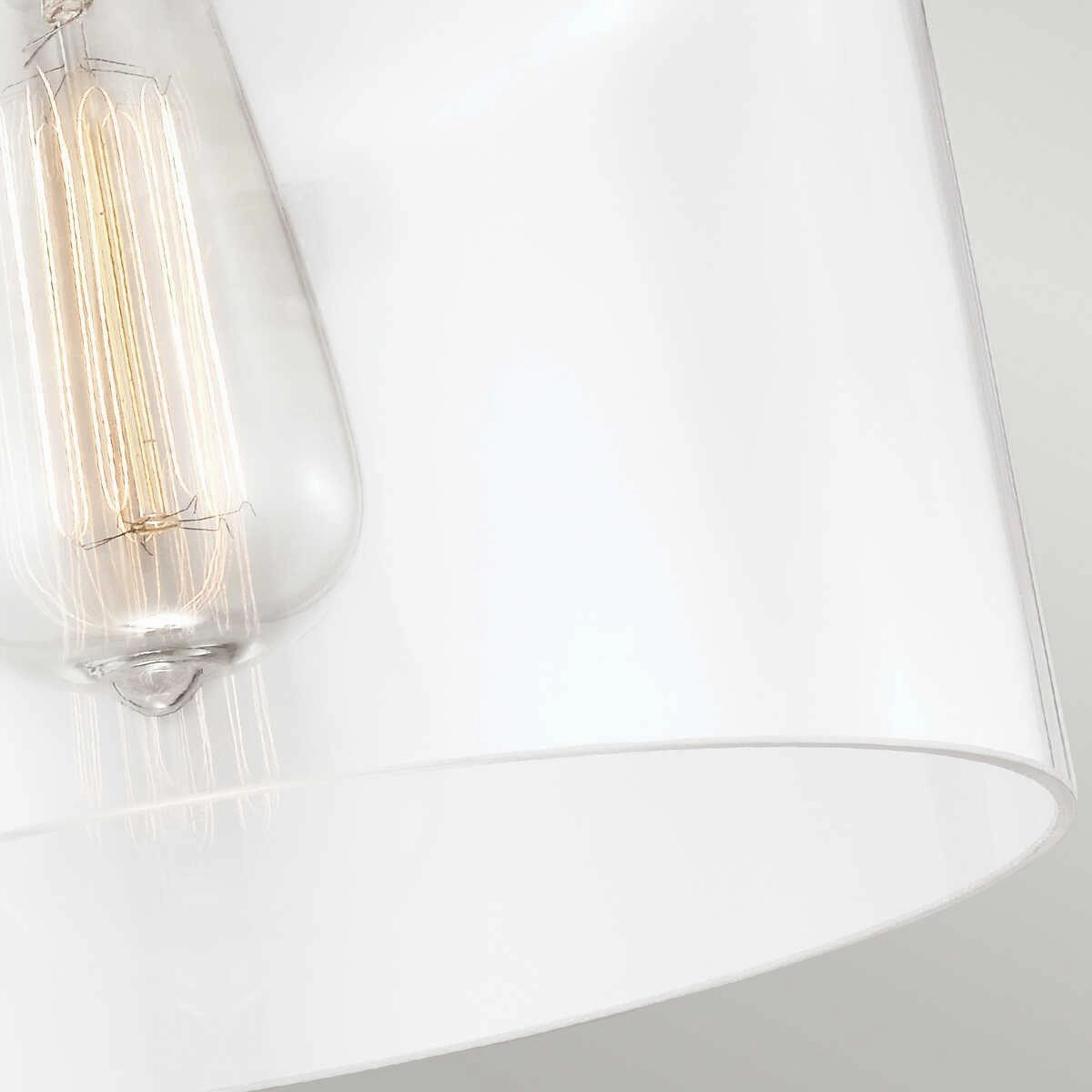 Feiss Hounslow 1 Light Flush Polished Nickel Ceiling Light