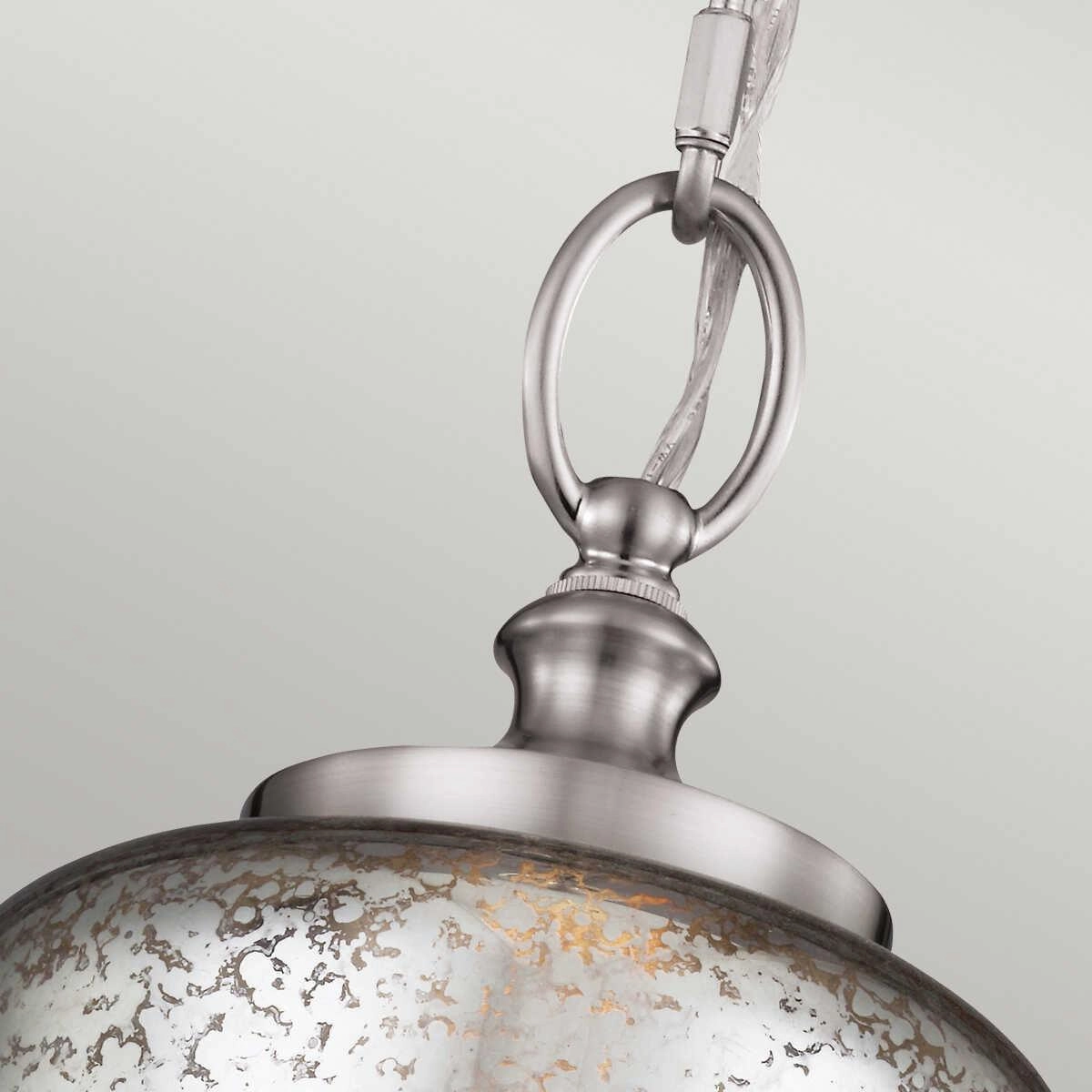 Feiss Hounslow Mini Brushed Steel Pendant Ceiling Light