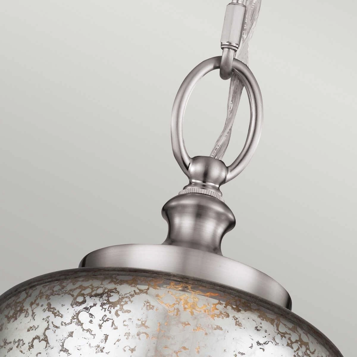 Feiss Hounslow Mini Brushed Steel Pendant Ceiling Light