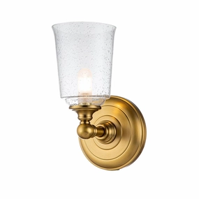 Feiss Huguenot Lake 1 Light Brass Bathroom Wall Light vintage desk lamp