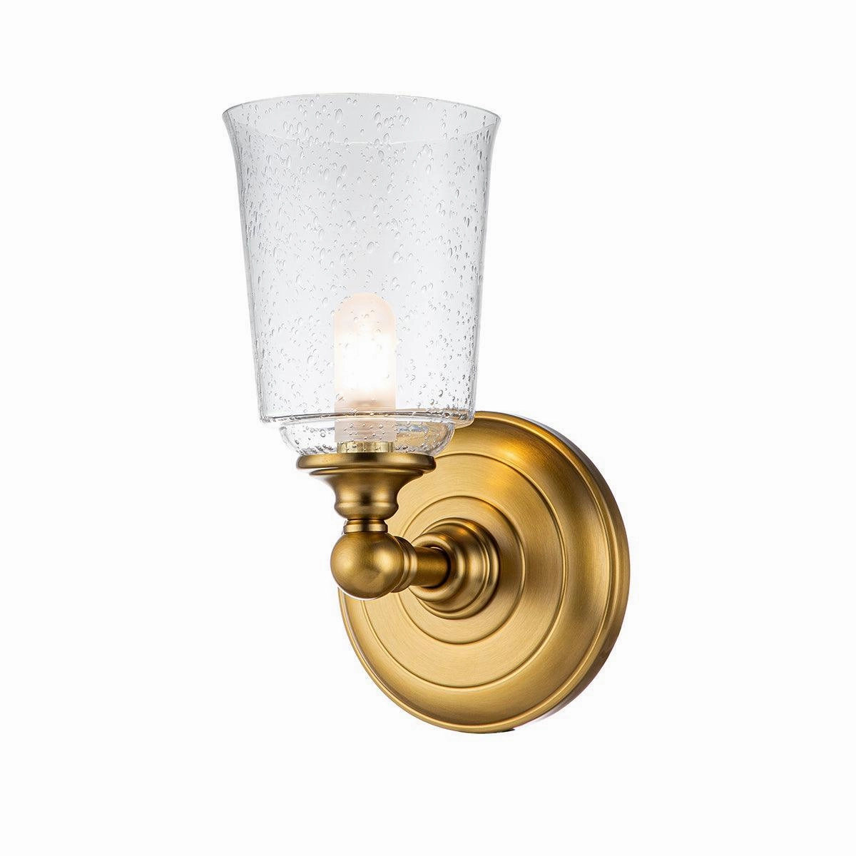 Feiss Huguenot Lake 1 Light Brass Bathroom Wall Light vintage desk lamp