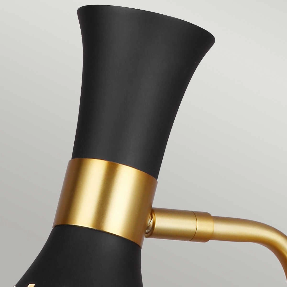 Feiss Joan 1 Light Black & Brass Traditional Table Lamp