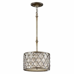 Feiss Lucia Burnished Silver Pendant Ceiling Light ambient ceiling fixture
