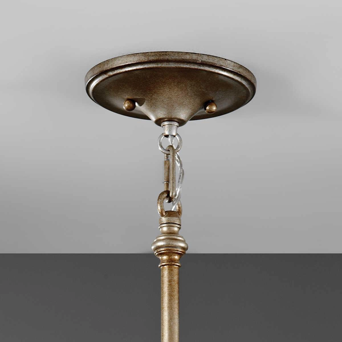 Feiss Lucia Burnished Silver Pendant Ceiling Light