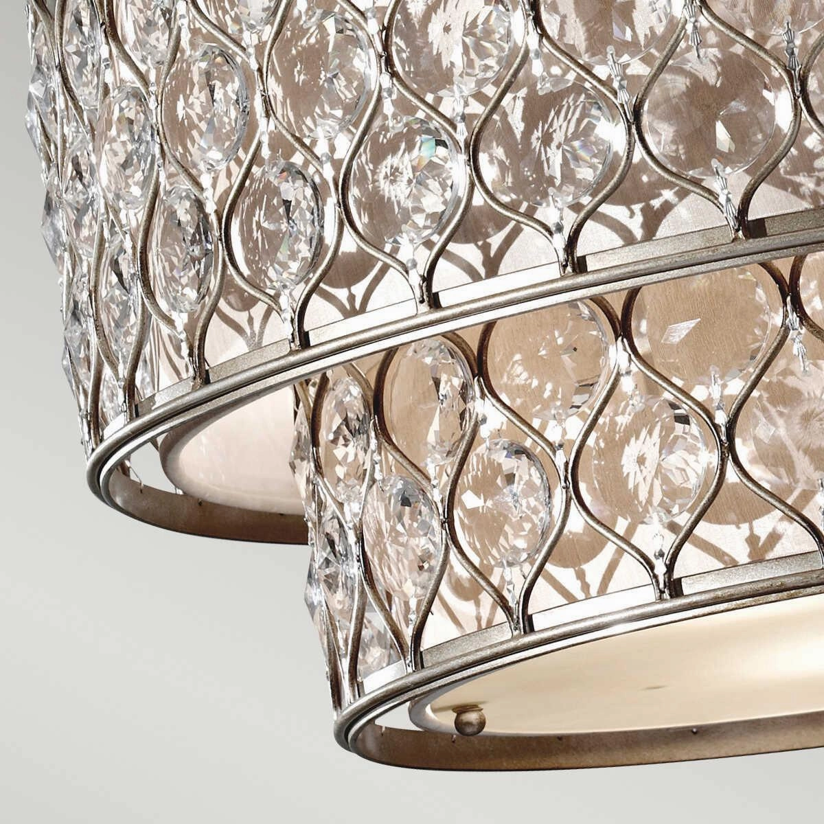 Feiss Lucia Two-Tier Pendant Chandelier Ceiling Light