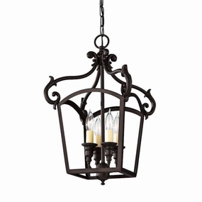 Feiss Luminary 4 Light Rubbed Bronze Ceiling Pendant sleek LED ceiling lamp