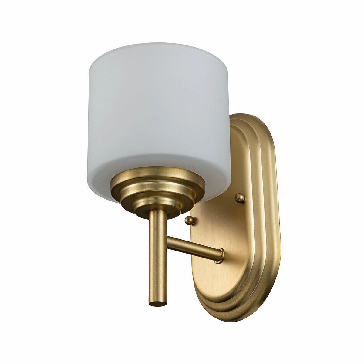Feiss Malibu 1 Light Brushed Brass Bathroom Wall Light