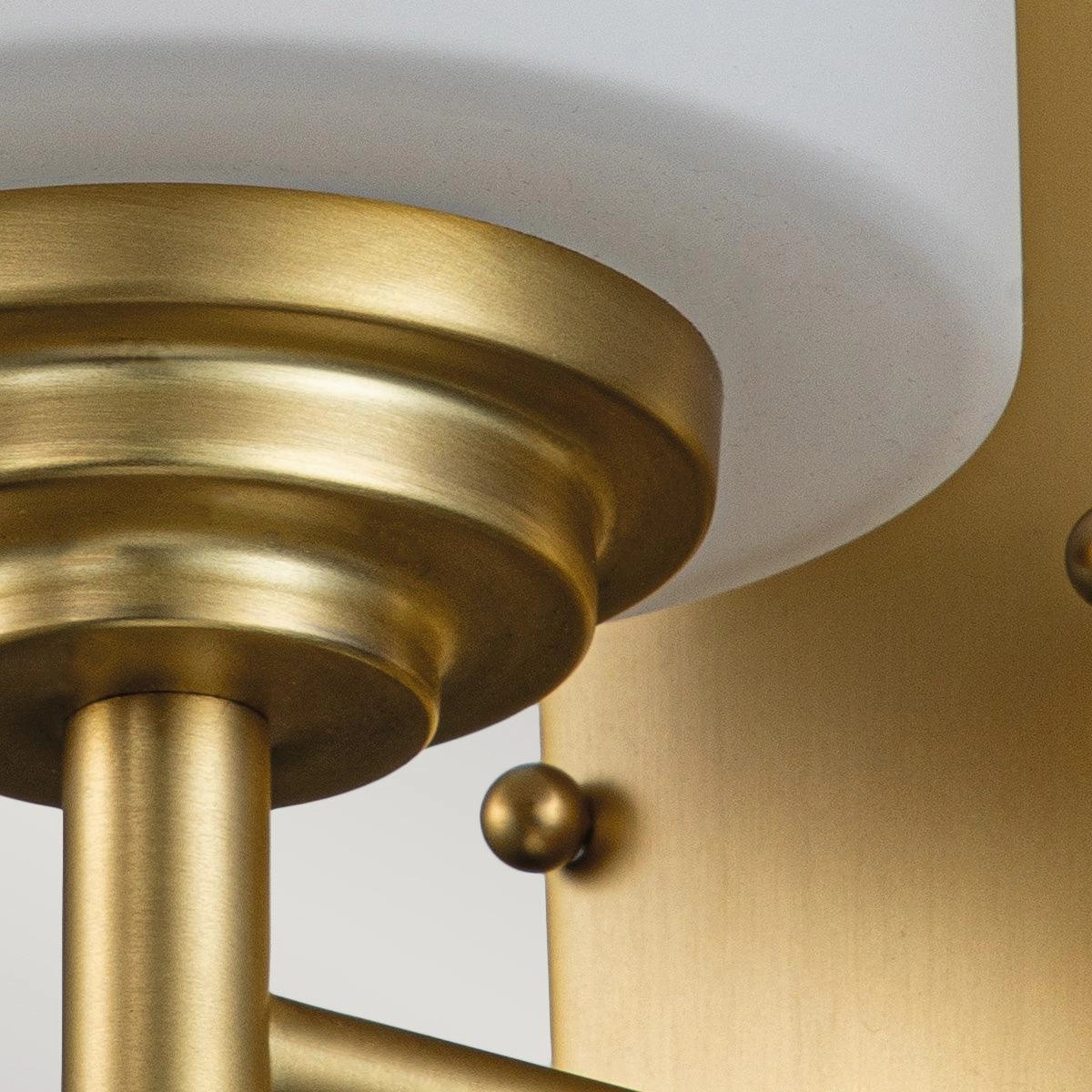 Feiss Malibu 1 Light Brushed Brass Bathroom Wall Light