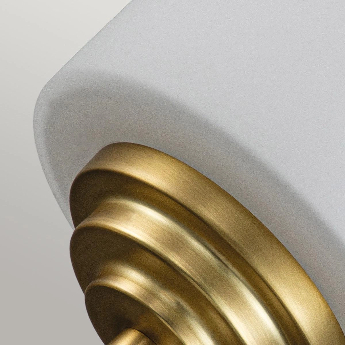 Feiss Malibu 1 Light Brushed Brass Bathroom Wall Light