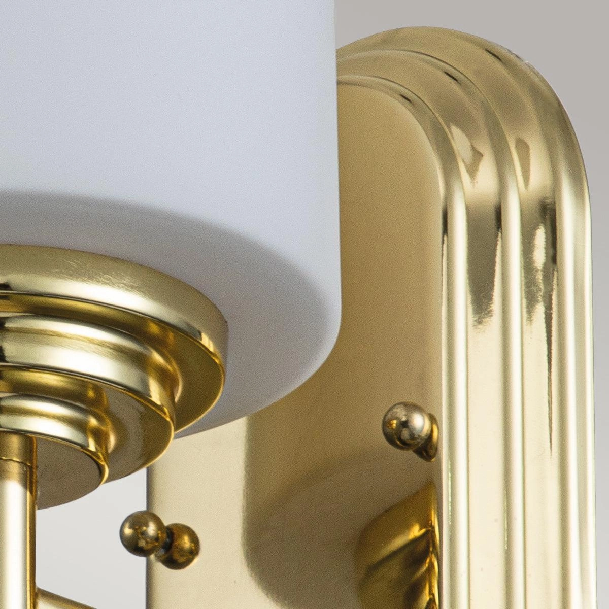 Feiss Malibu 1 Light Polished Brass Bathroom Wall Light