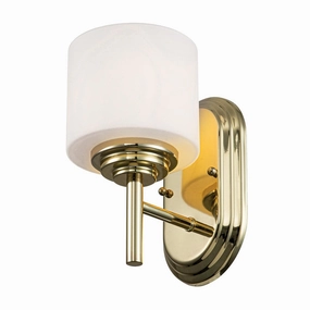 Feiss Malibu 1 Light Polished Brass Bathroom Wall Light vintage desk lamp