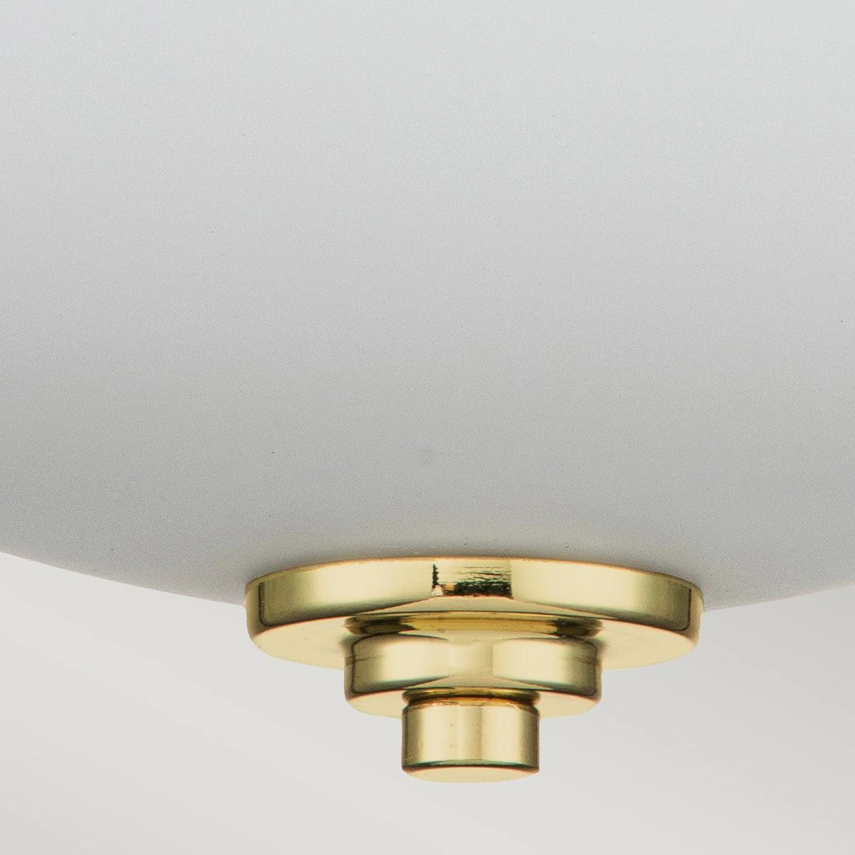 Feiss Malibu 2 Light Polished Brass Bathroom Flush