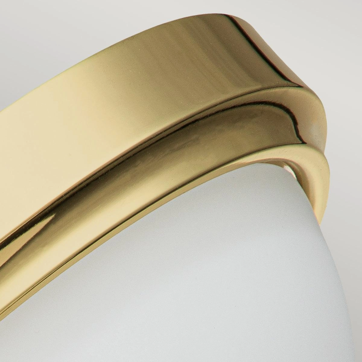 Feiss Malibu 2 Light Polished Brass Bathroom Flush