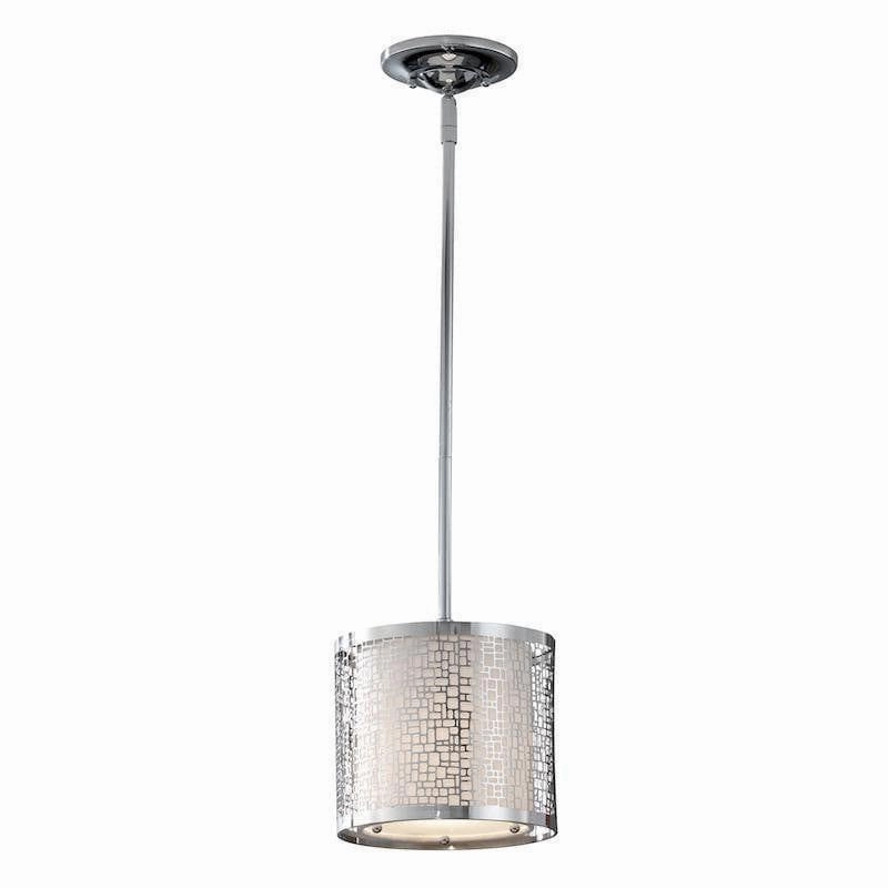 Feiss Mini Chrome Pendant Ceiling Light ambient ceiling fixture