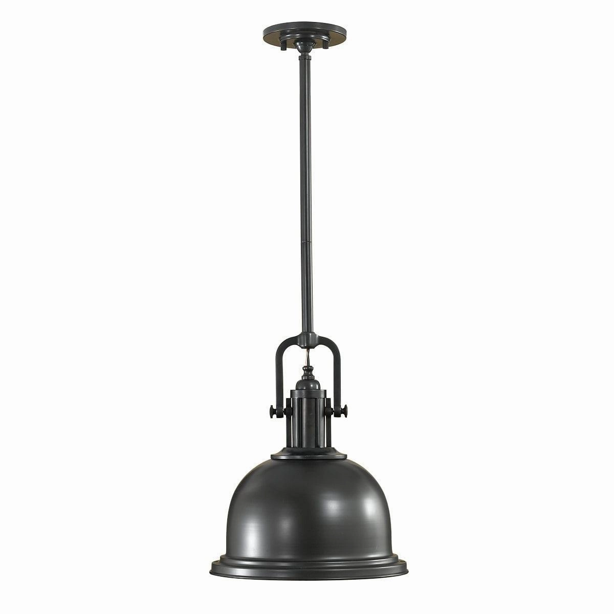 Feiss Parker 1 Light Pendant Bronze Ceiling Light soft glow ceiling light
