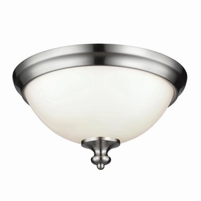 Feiss Parkman Brushed Steel Flush Ceiling Light white ceiling lamp
