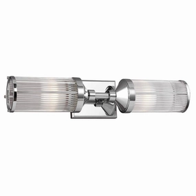 Feiss Paulson 2 Light Bar Chrome Bathroom Wall Light vintage desk lamp