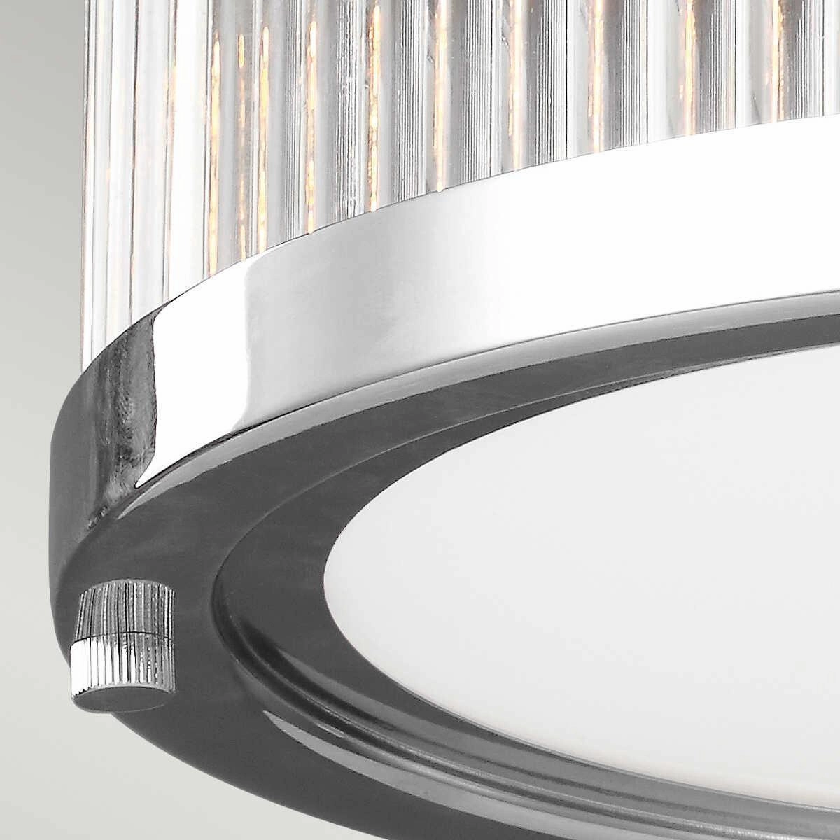Feiss Paulson 2 Light Flush Chrome Bathroom Ceiling Light