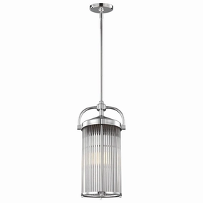Feiss Paulson 3 Light Pendant Chrome Bathroom Ceiling Light soft glow ceiling light