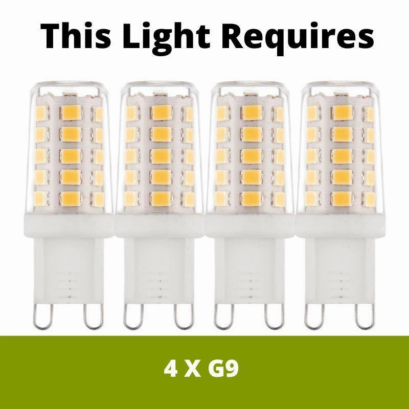 Feiss Paulson 4 Light Chrome Bathroom Ceiling Light
