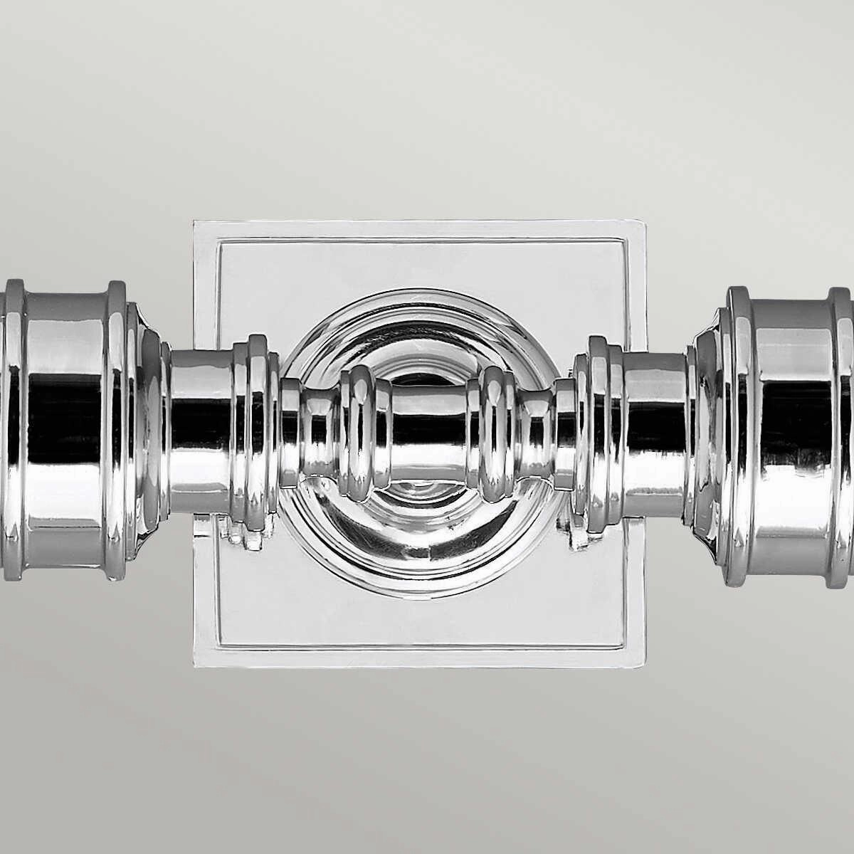 Feiss Payne Ornate Chrome Twin Arm Bathroom Wall Light