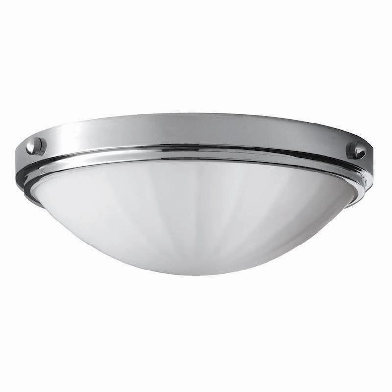 Feiss Perry Chrome Flush Bathroom Ceiling Light white ceiling lamp