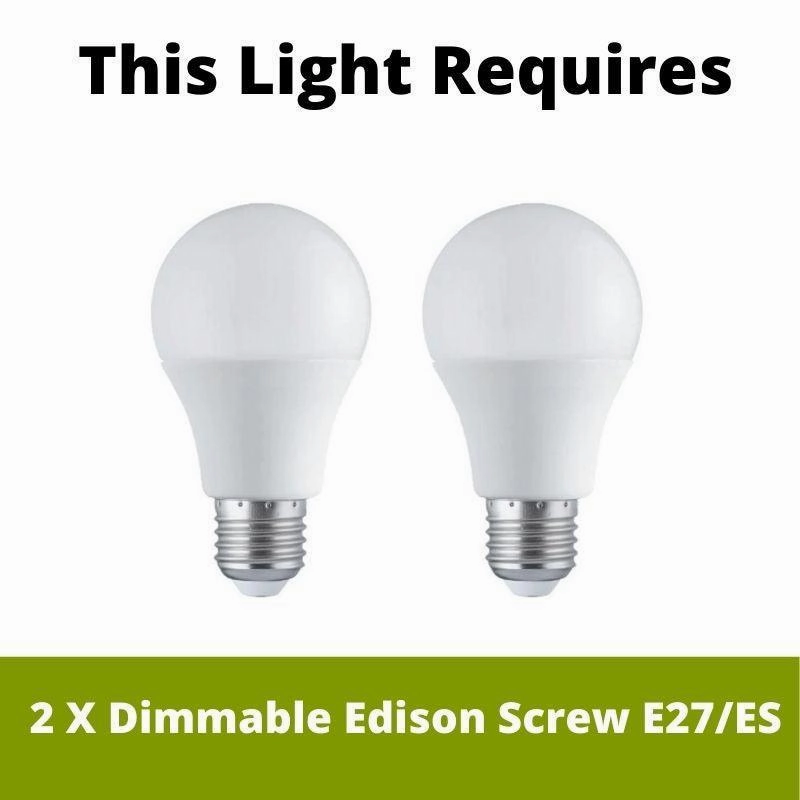Feiss Prospect Park 2 Light Semi-Flush Chrome Ceiling Light