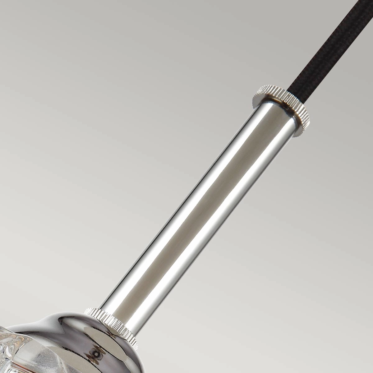 Feiss Rubin 1 Light Mini Pendant Polished Nickel Ceiling Light