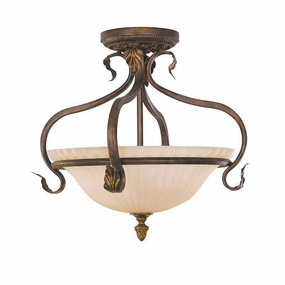 Feiss Sonoma Tortoise Shell Semi Flush Ceiling Light ambient ceiling fixture