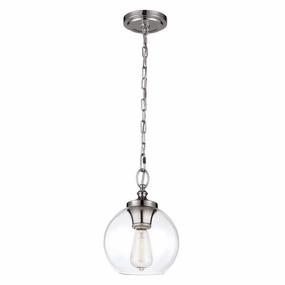 Feiss Tabby Nickel Small Art Deco Ceiling Light ambient ceiling fixture